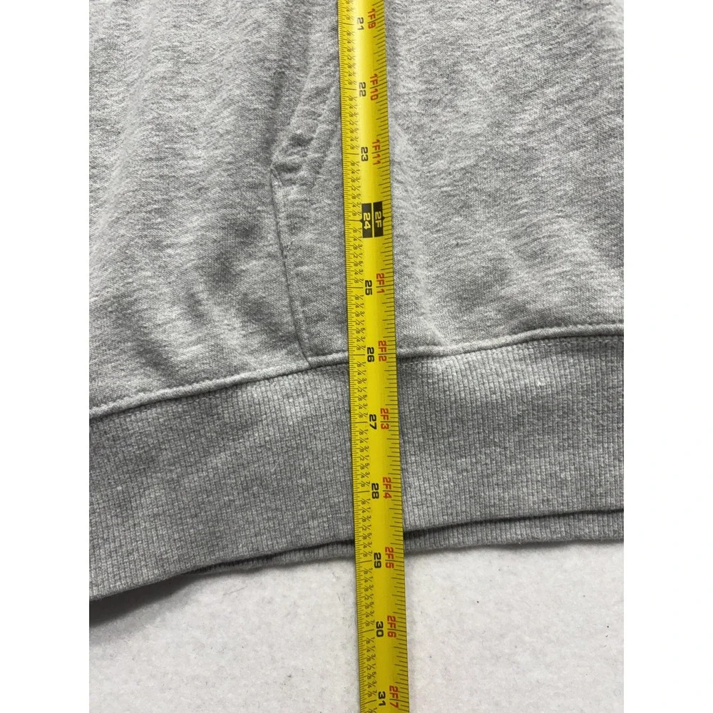 The North Face Hoodie Mens XL Gray Fleece Pullover Logo Kangaroo Pocket Outdoor